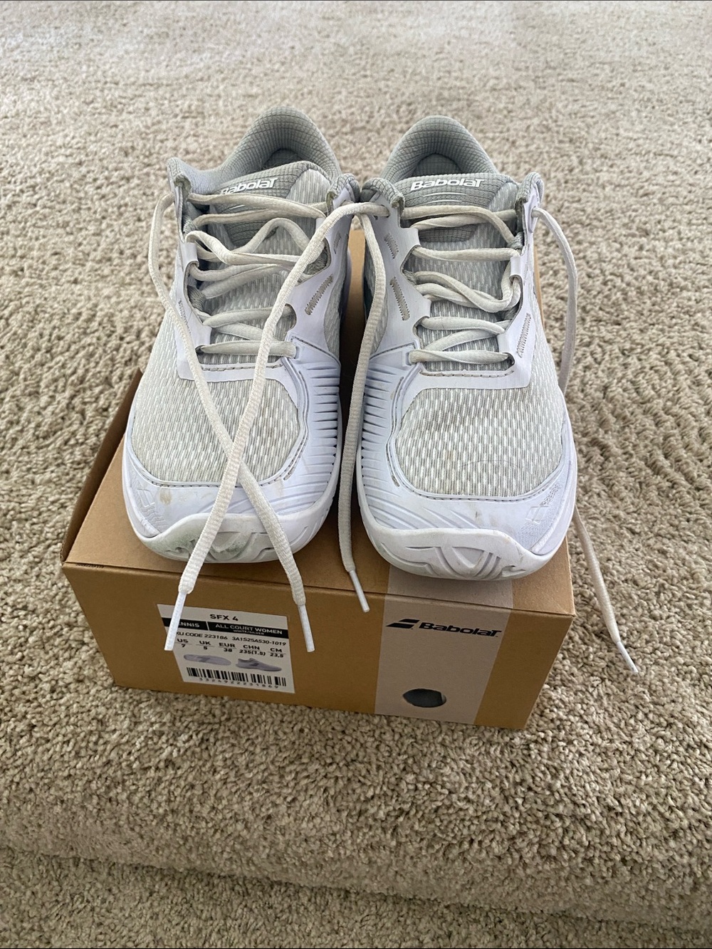 Babolat Women’s Athletic Tennis Shoes in White
